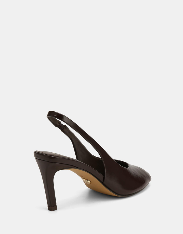 Wittner - Polly High Sandals Dark Brown Leather