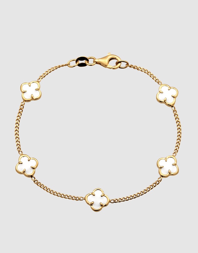Elli Jewelry - Lucky Charm Bracelet in Gold-Plated 925 Silver