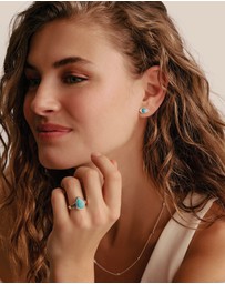 THOMAS SABO - THOMAS SABO Turquoise Eye Stud Earrings Silver