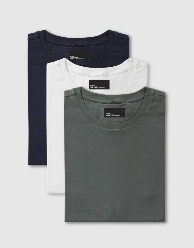 Wayver - The Essential Crew Tee 3-Pack