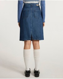 Marcs - Paolo Button Front Denim Skirt