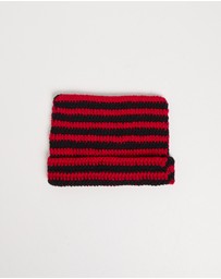 Insight - Y2K Striped Ear Beanie