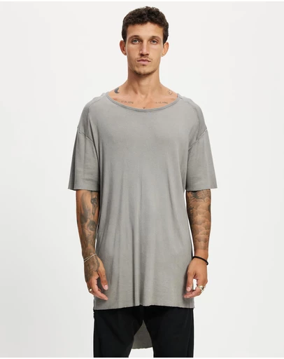 Surrounded By Ghosts - The Arsenic Relaxed Rib Knit Long Tail T-Shirt