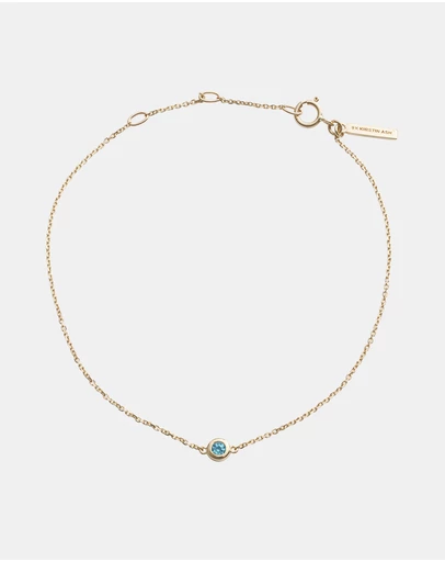 Kirstin Ash - Petite Birthstone Bracelet September London Blue Topaz