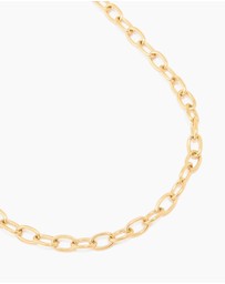 Lovisa - Waterproof Gold Plated Stainless Steel Dainty Clasp Chain Necklace