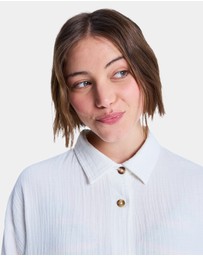 Roxy - Womens Morning Shinte Stripe Long Sleeve Shirt