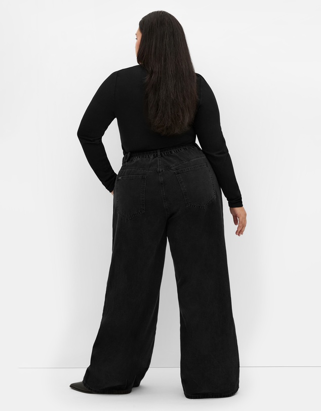 City Chic - Harley Fit Bria Belted Wide Leg Jean