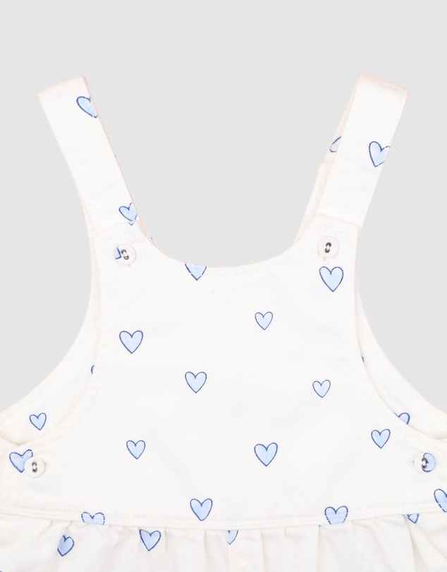 Fox & Finch - Piccolina Hearts Overalls - Kids