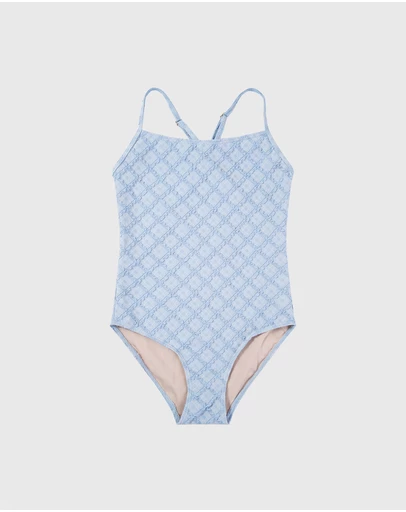 Aqua Blu Kids - Stepping Stones Blue Active One Piece - Teens