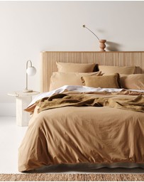 Aura Home - Evie Stonewash Organic Cotton European Pillowcase