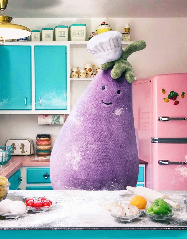 Jellycat - Vivacious Vegetable Aubergine Eggplant