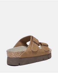EVERAU - EverAU Ugg Sandal Platform Cow Suede Upper Sandals