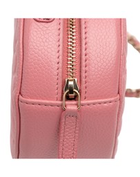 Pre-Loved by Azura Reborn - Pre-Loved CC Embossed Caviar Camellia Round Clutch With Chain