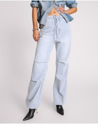 ONE TEASPOON - Blue Latte Marley Relaxed Denim Jeans