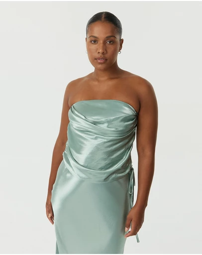 Third Form - Satin Drape Bustier