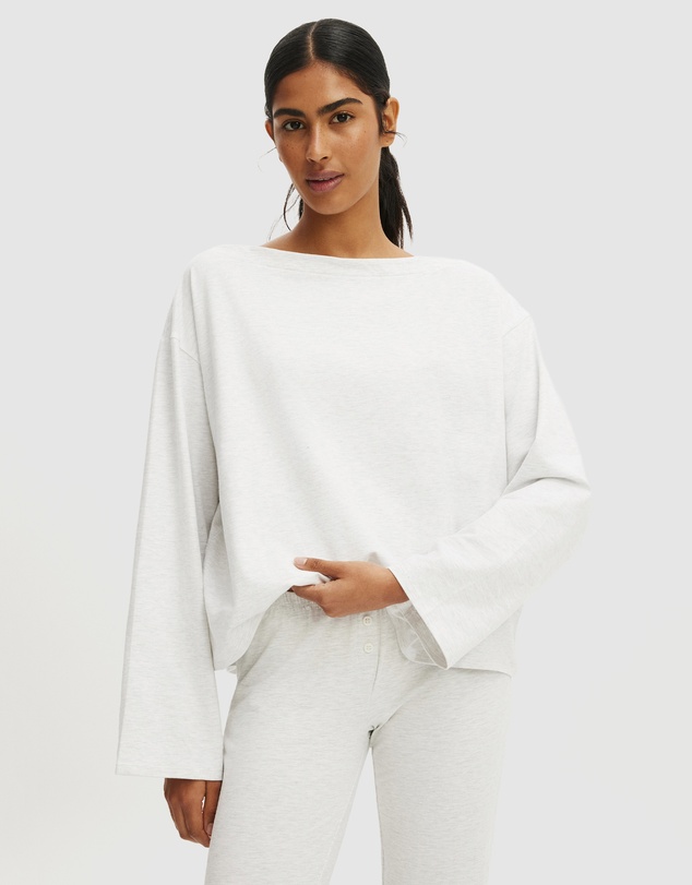 Cotton On Body - Dreamy Soft Boat Neck Long Sleeves