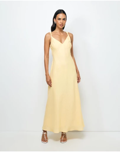 AERE - Alyse Linen Maxi Dress
