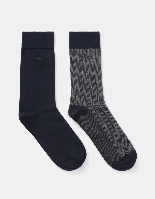 R.M.Williams - 2-Pack Nelson Herringbone Socks