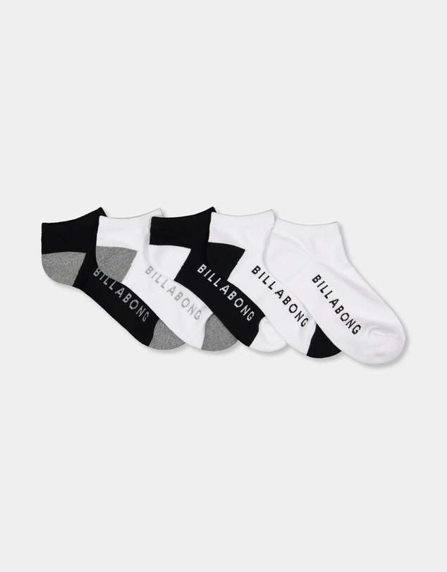 Billabong - Womens Pacific 5 Pack Ankle Socks