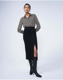 Forcast - Betty Knit Split Skirt