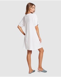 Homebodii - Homebodii Oversized Tencel Womens Sleep T-shirt