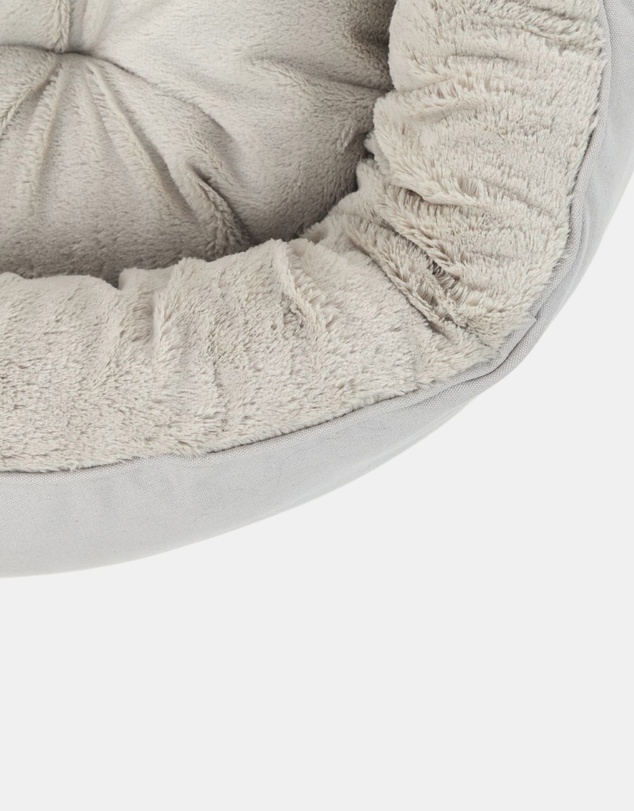 Mog & Bone - 4 Seasons Reversible Circular Dog Bed - Grey