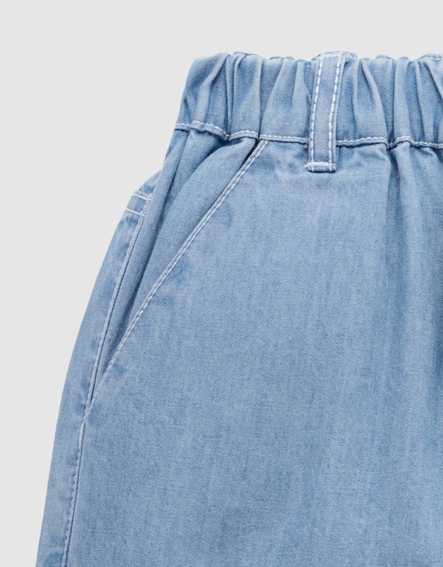 Purebaby - Pull on Denim Short -Kids-Babies
