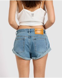 ONE TEASPOON - Bandits Low Waist Denim Shorts