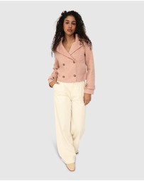 Belle & Bloom - Better Off Military Peacoat - Blush