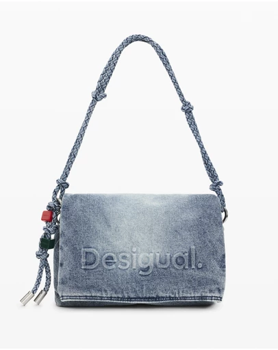 Desigual - Medium denim charms bag