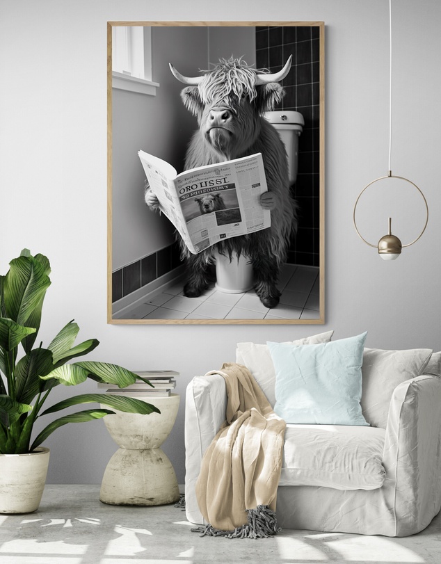 Inka Arthouse - Highland Cow Art Print