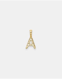Zoe Olivia - 9K Gold Lab Grown Diamond Initial A Pendant