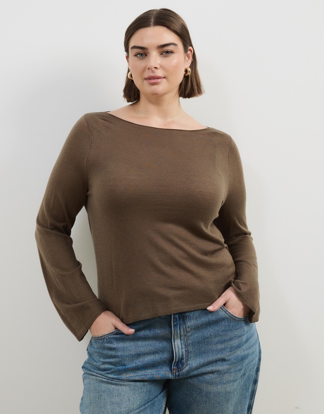 Atmos&Here Curvy - Bella Fine Knit Top