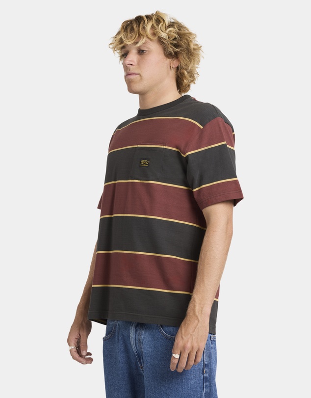 RVCA - Mens Dayshift Stripe T-Shirt