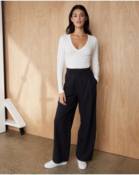 Atmos&Here - Amity Pinstripe Pants