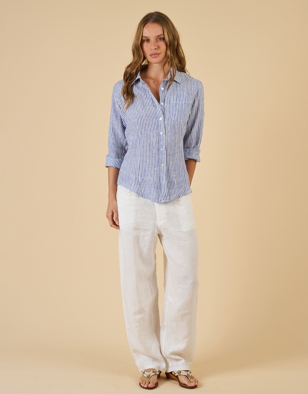 CAMIXA - Rina Striped Linen Shirt