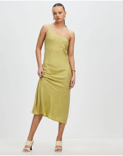 Third Form - Paisley Bias One Shoulder Midi Dress