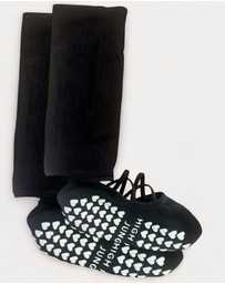 High Heel Jungle - Studio Grip Premium Strappy Leg Warmer Sock - 2 Pairs