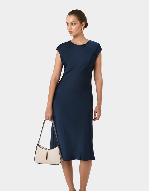 Forcast - Dulce Satin Midi Dress