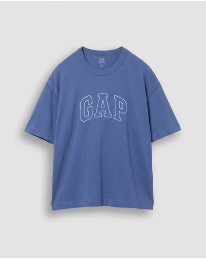 GAP - JPN IE Chainstitch Logo Crop T-Shirt
