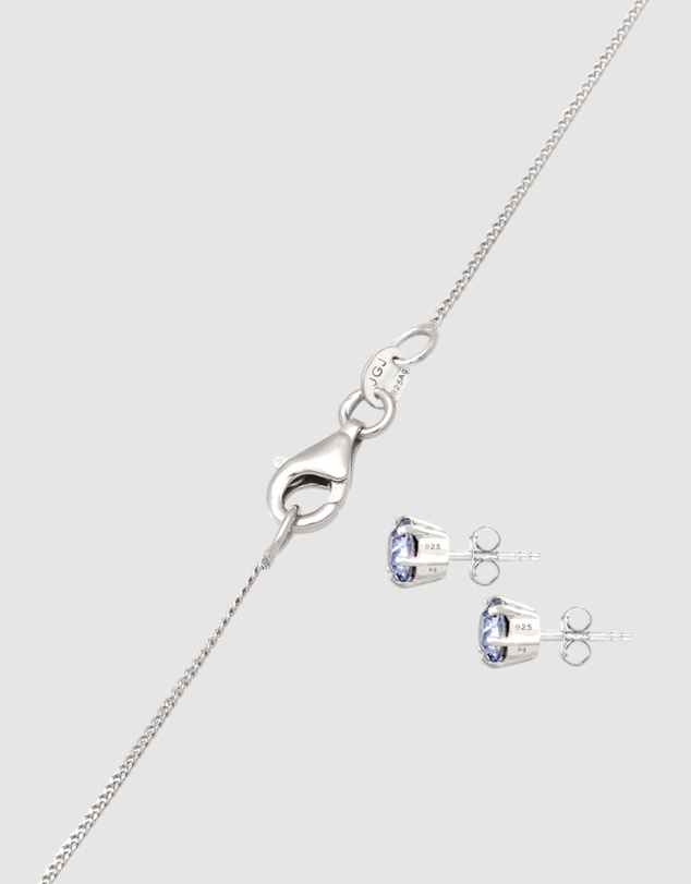 Elli Jewelry - Jewelry Set Crystal 925 Sterling Silver
