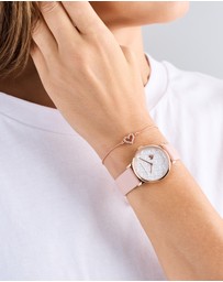 Ted Baker - Staciie Hearts Pink 32mm Watch & Bracelet Gift Set