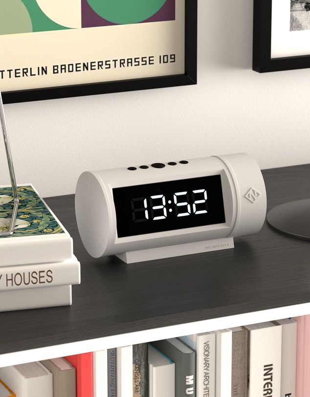 Newgate - Newgate Pil Led Alarm Clock White