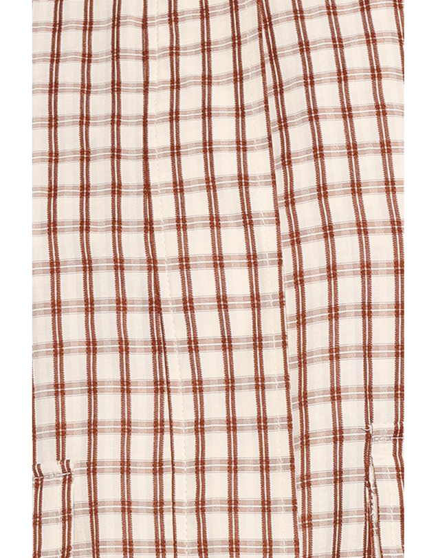 Petal & Pup - Julie Bubble Hem Jacket - Brown Gingham
