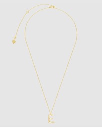 Wanderlust + Co - Alphabet Bubble Pendant Necklace - Letter E