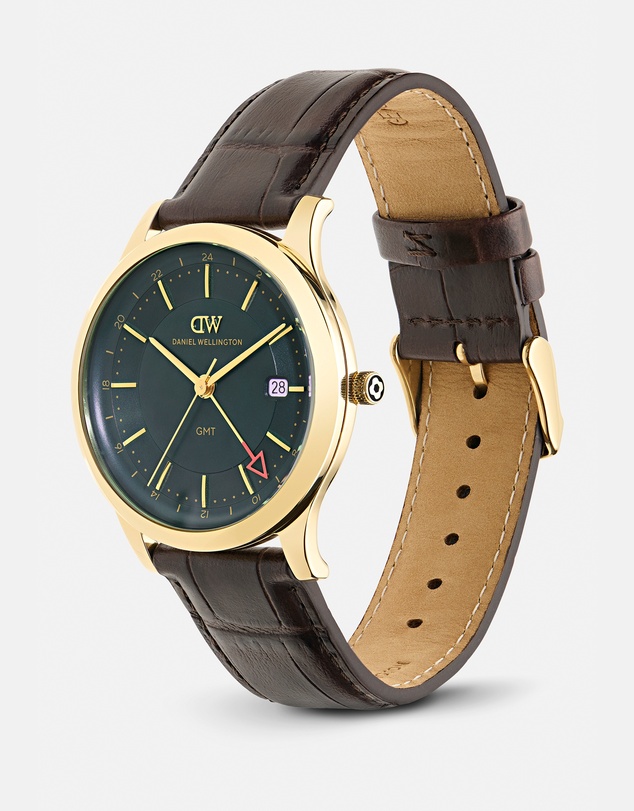 Daniel Wellington - Pathfinder GMT 39mm Brown-Croc