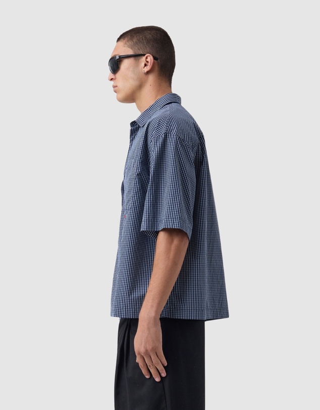 Zanerobe - Box Crop Shirt Navy Check