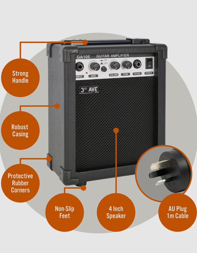 iWorld - 3rd Avenue 10W Electric Guitar Amplifier