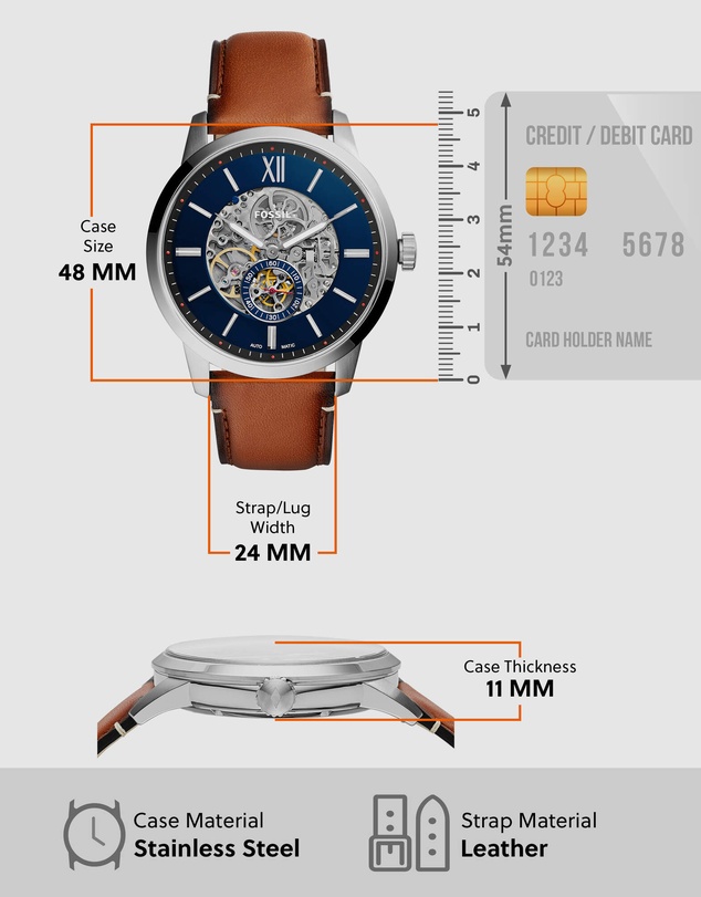 Fossil - Townsman Brown Mechanical Automatic Watch