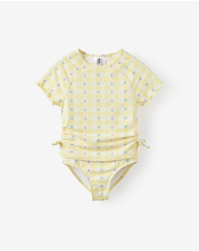 Cotton On Kids - Florence S/S Rashie And Bikini Bottom Set